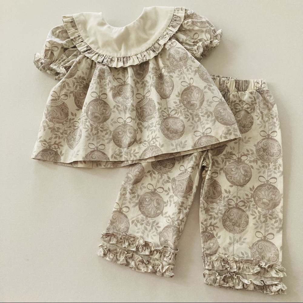 Le’ Za Me 12 Months Baby Girl Holiday Outfit Set Christmas